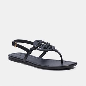 Coach Jaci black sandals, size 8.